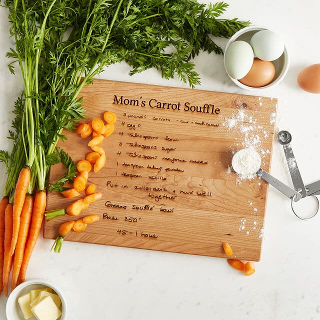 recipe wooden board gift