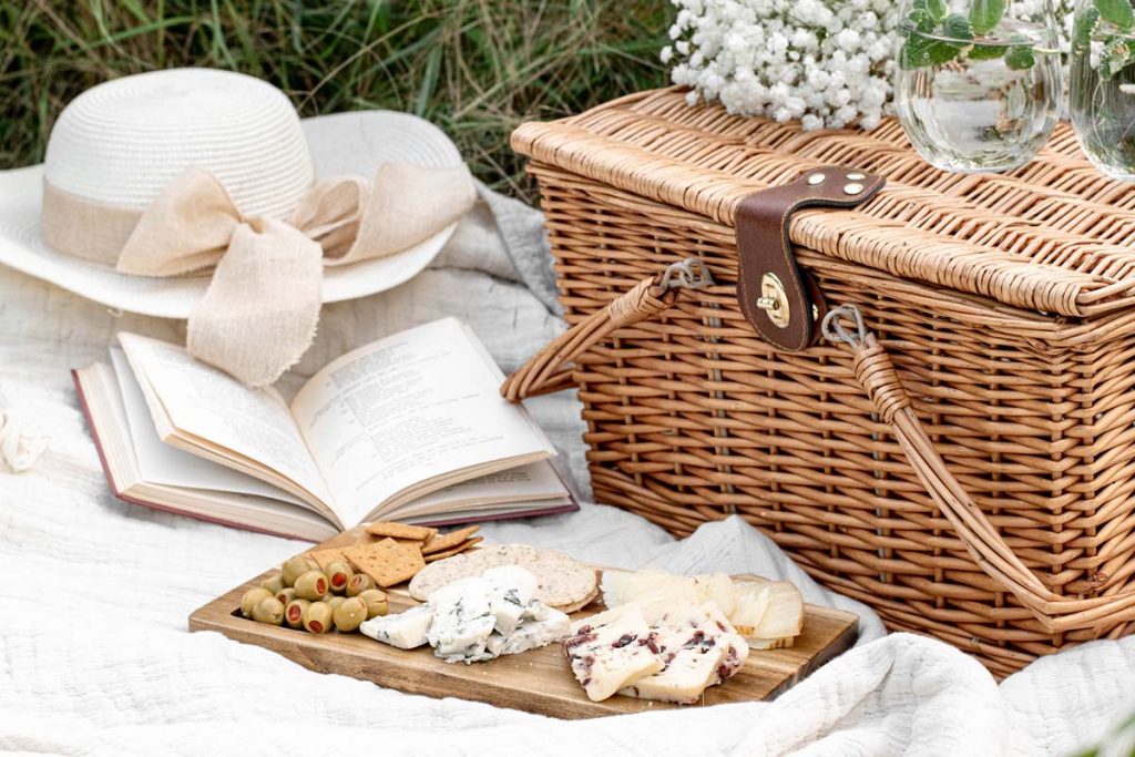 boho picnic basket