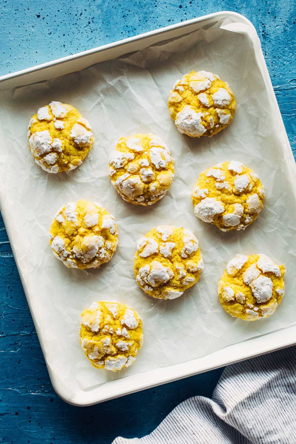 lemon crinkle cookies