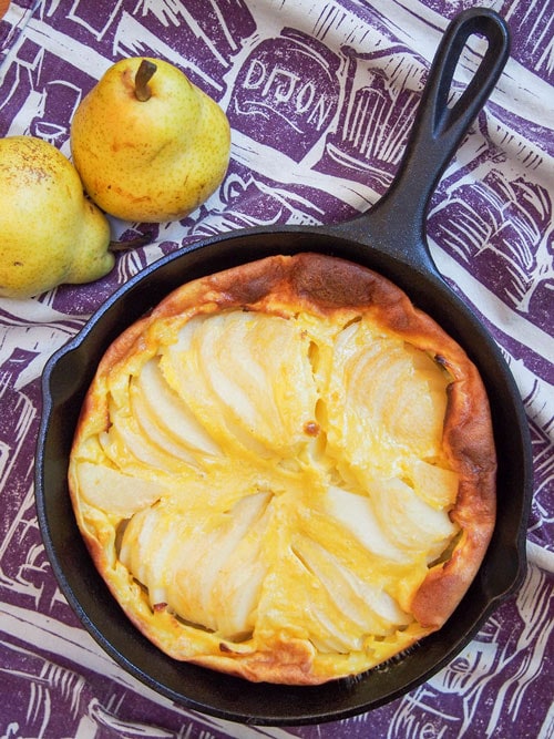 pear clafoutis picnic food idea