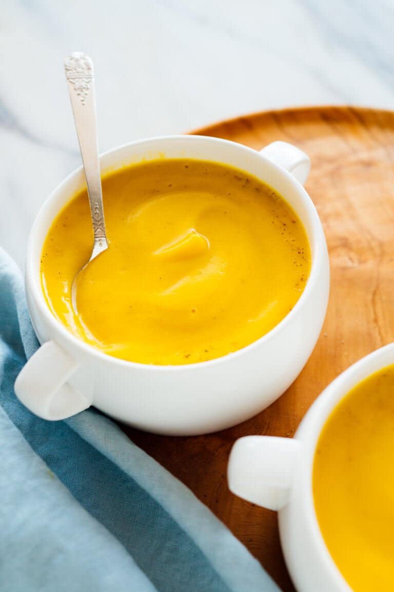 roasted butternut squash cream soup