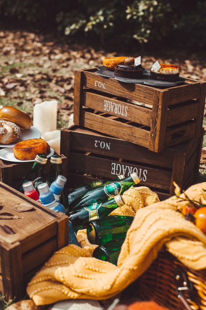 autumn wooden crates