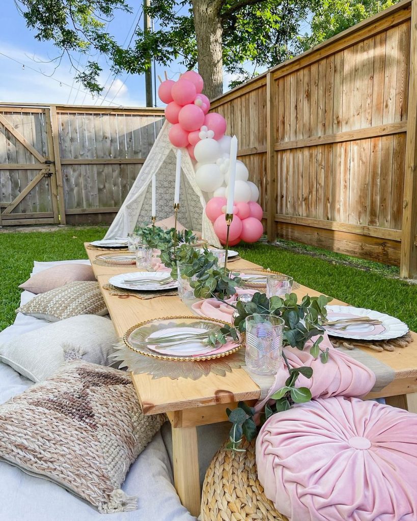 backyard birthday picnic idea