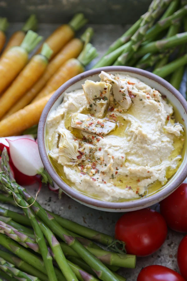 artichoke hummus dip