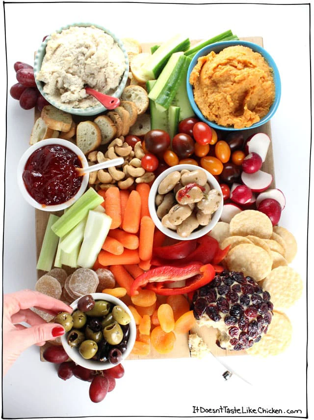 vegan snacks board