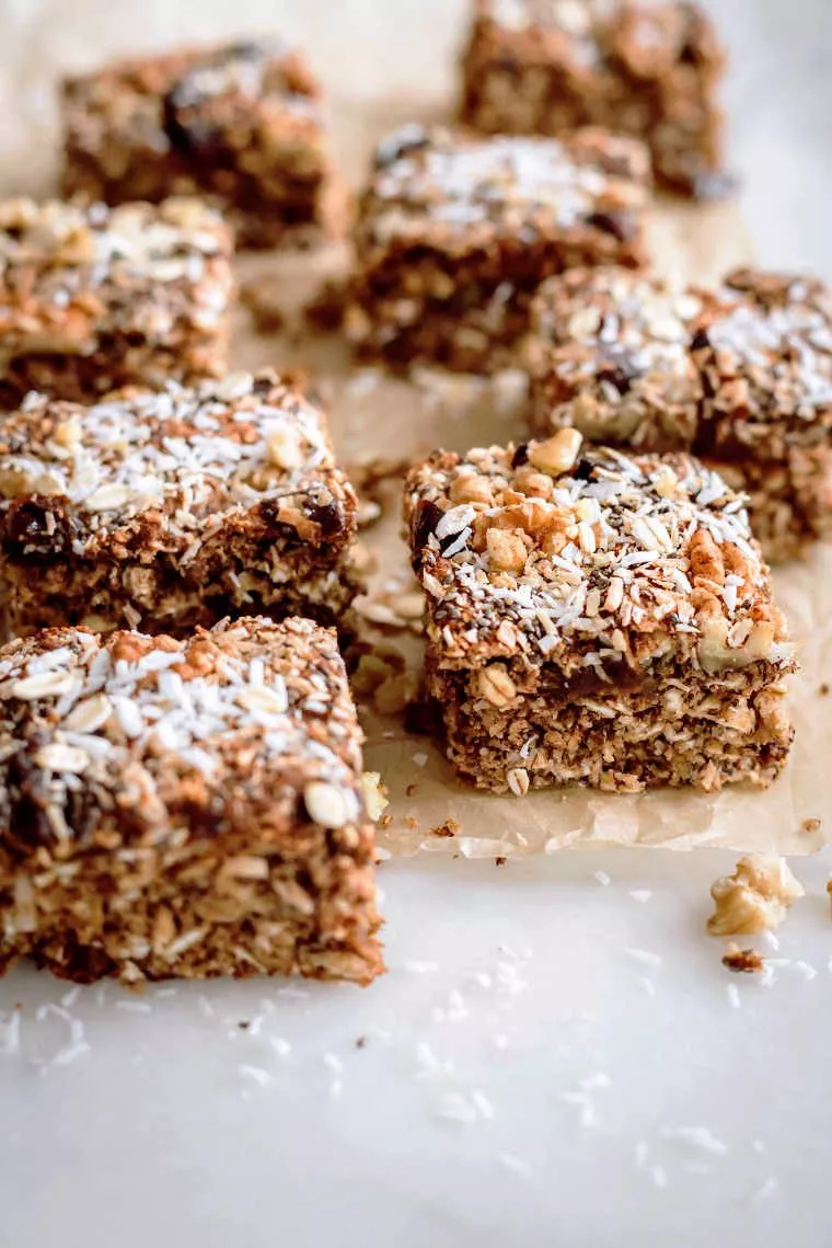 vegan rolled oats bars