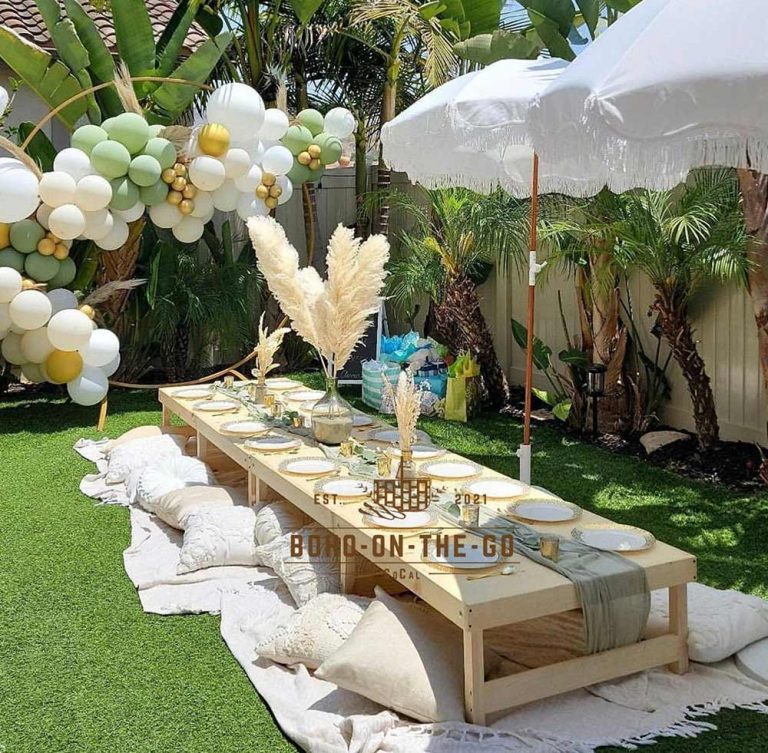 7 Low Boho Picnic Tables for Every Budget (Foldable) - Picnic Tale