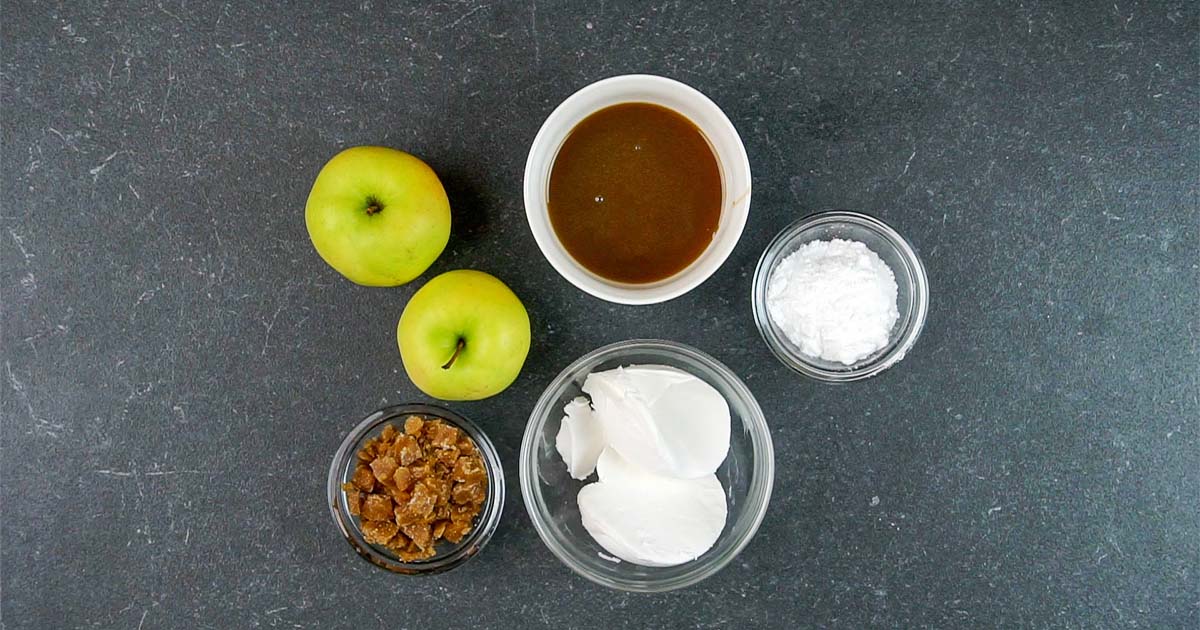 ingredients to make Caramel Apple Dip