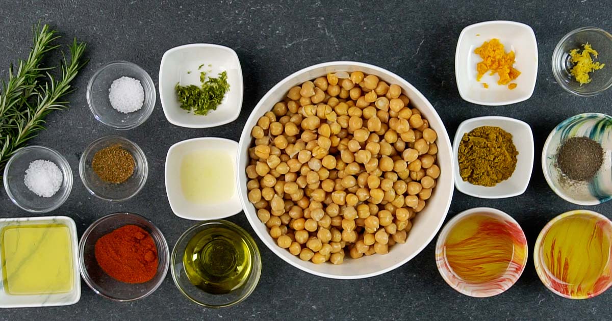 ingredients to make Chili Lime Chickpeas