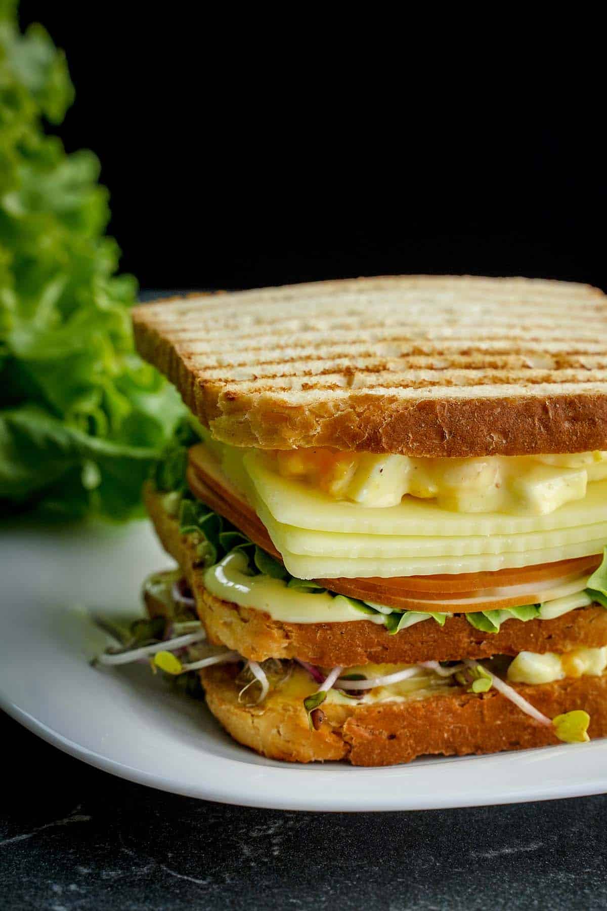 Egg Club Sandwiches closeup