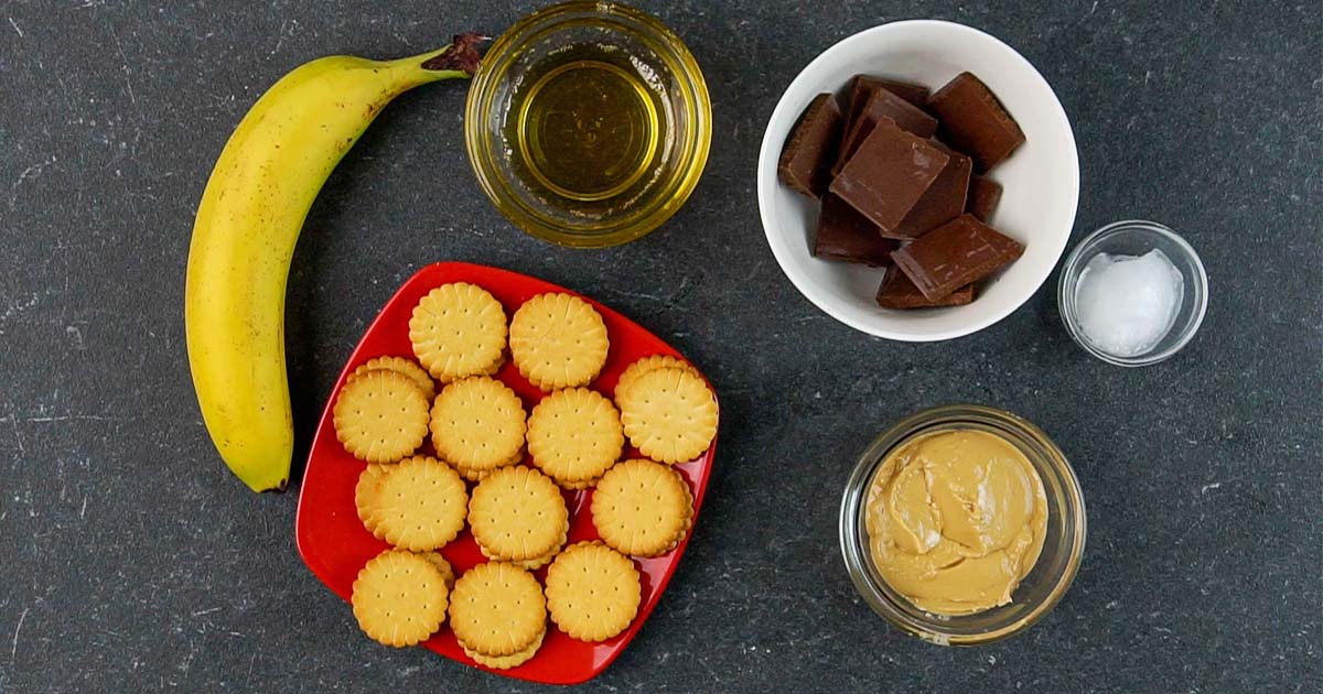 ingredients to make Nut Butter Ritz Tiny Sandwiches