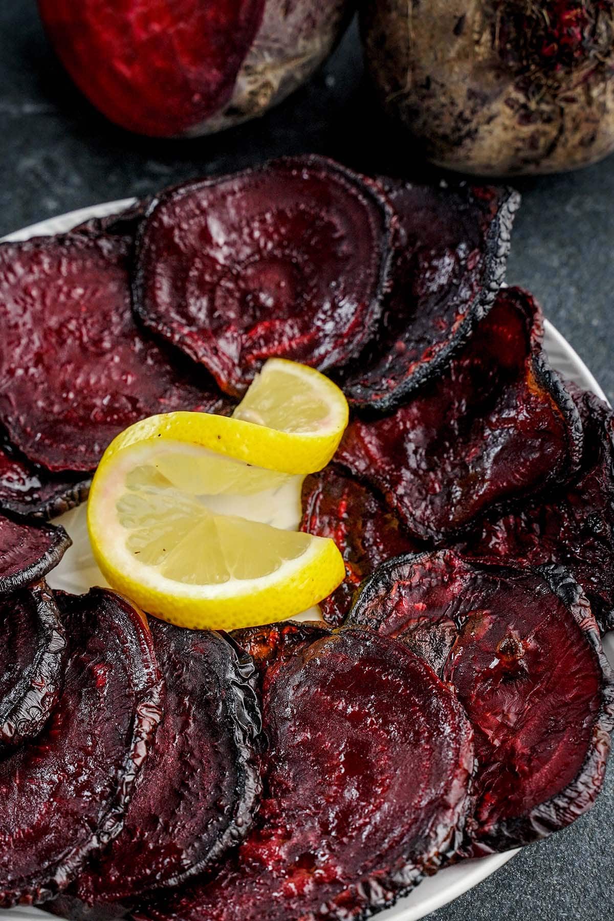 easy recipe for Oven Baked Beet Chips