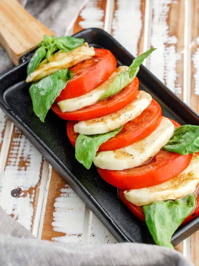 Caprese Salad on a plate