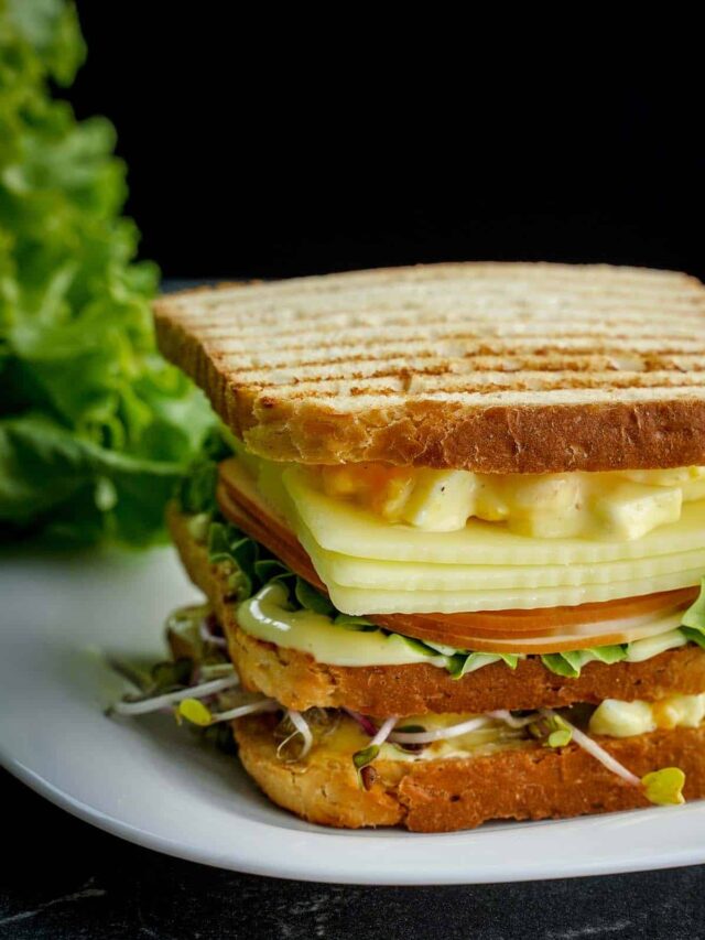 Egg Club Sandwiches closeup