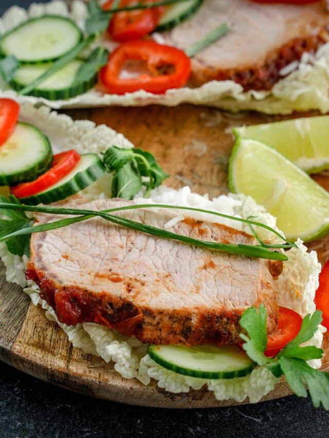 simple picnic sandwich Pork Lettuce Wraps