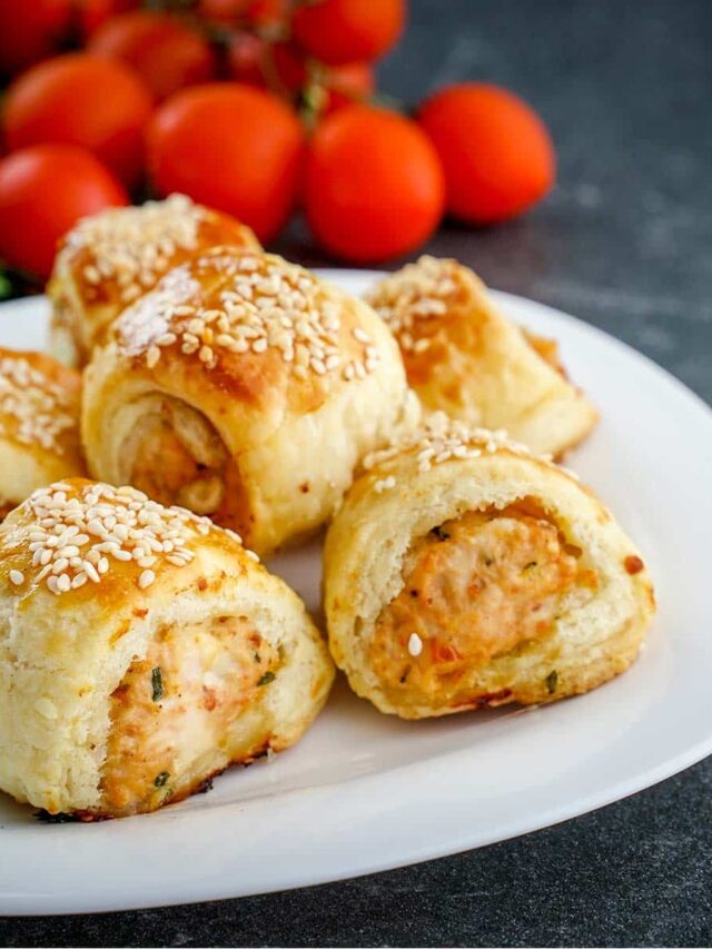 Summer Sausage Rolls on a plate