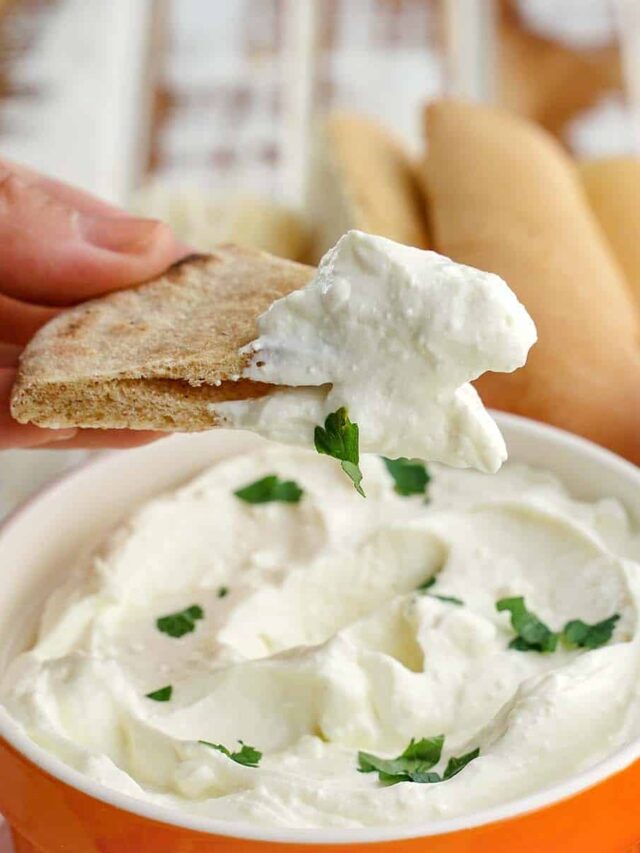 easy side dish for a picnic with text which reads Whipped Feta Dip