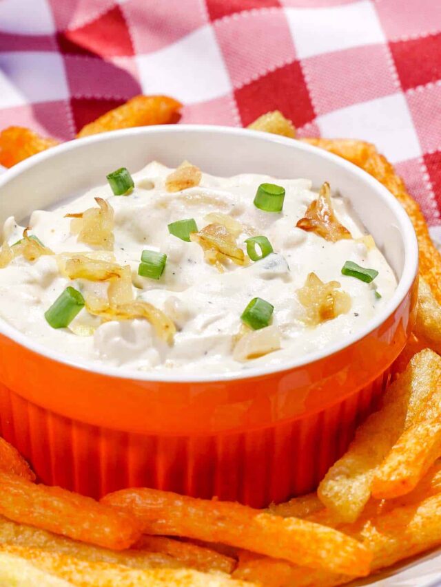 caramelized onion dip perfect for a picnic