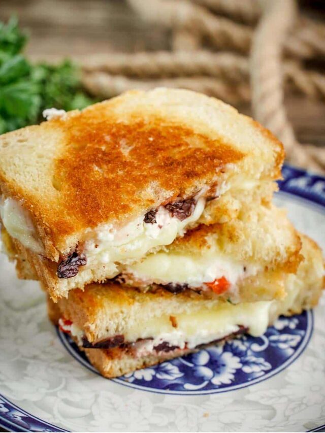 greek grilled cheese sandwich