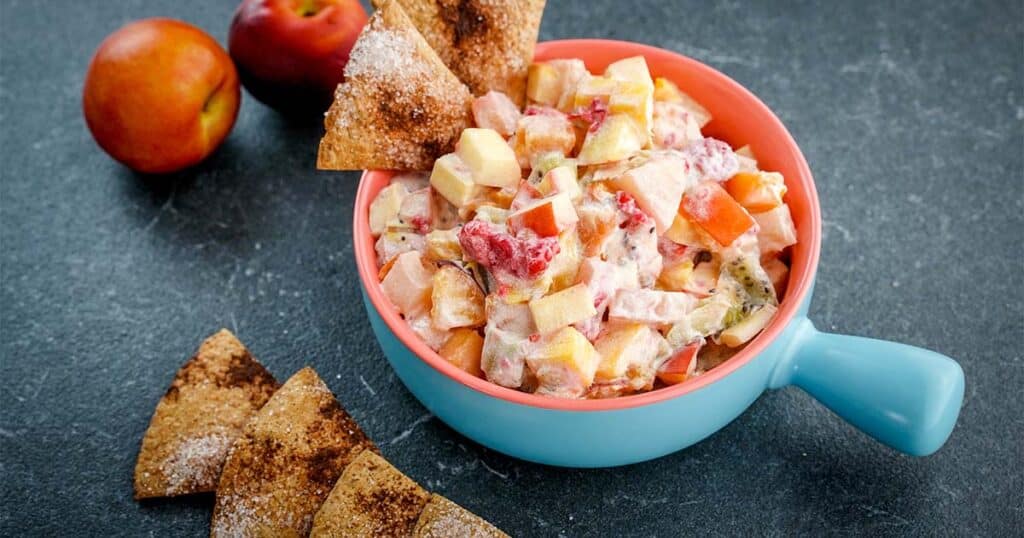 fruit and yogurt dip for a picnic side dish