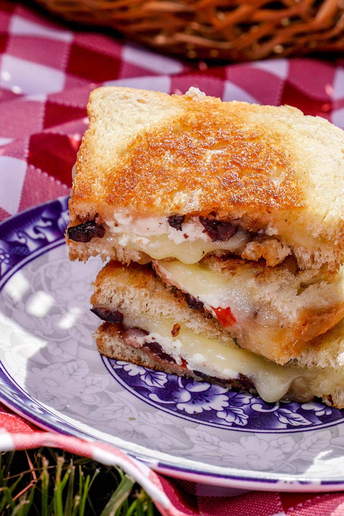 greek grilled cheese sandwich