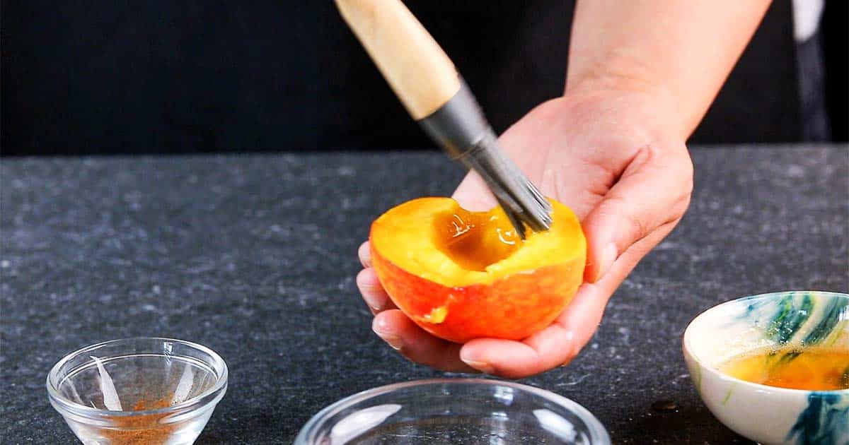 how to prepare peaches for grilling