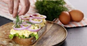 Adding Dill to Ultimate egg salad sandwich.